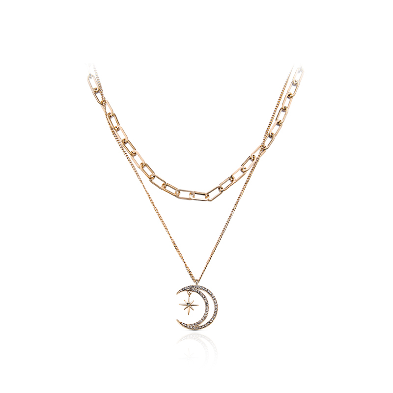 Xingyue necklace female clavicle chain Gold - Shop at LoveMi