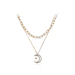 Xingyue necklace female clavicle chain - Gold - View 1