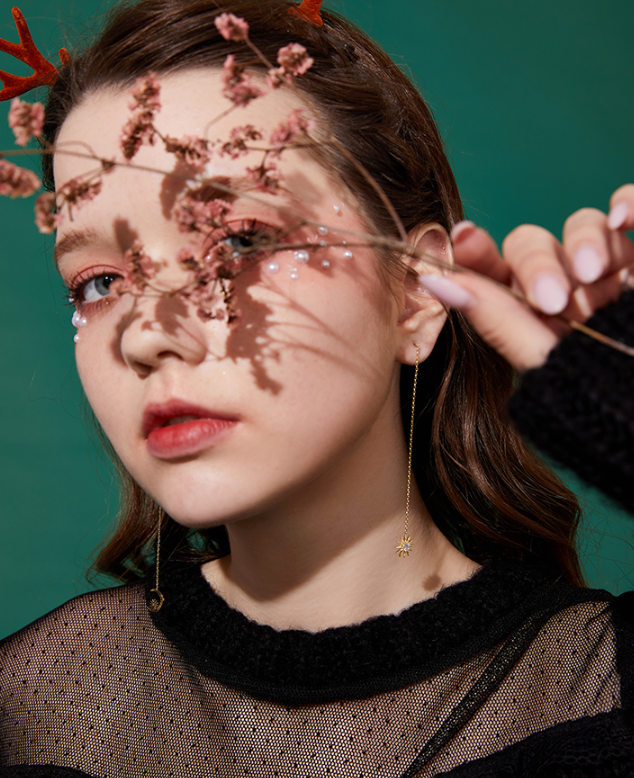 Long tassel star moon ear thread long tassel