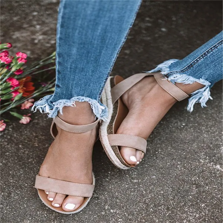 Leopard sandals - Khaki