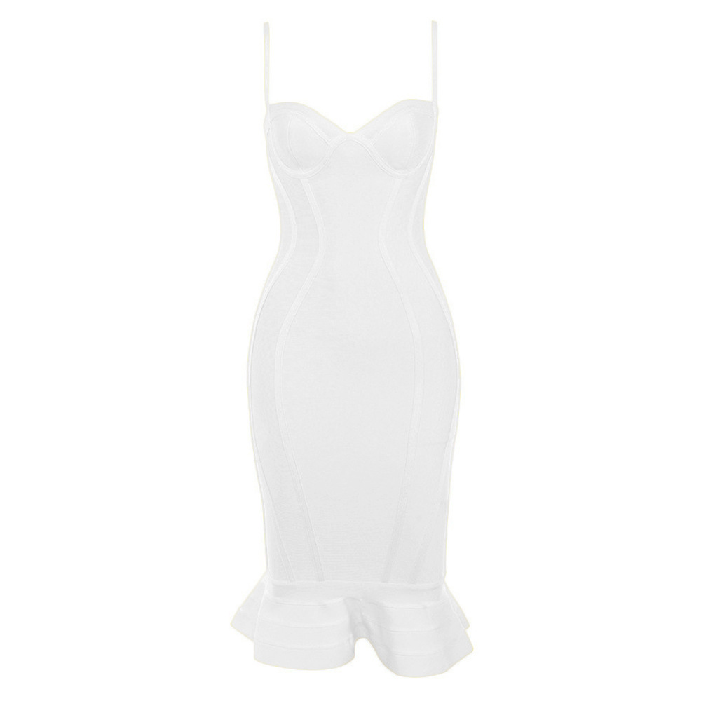 Lotus Leaf Suspender Knitted Dress, picture 4 of 5