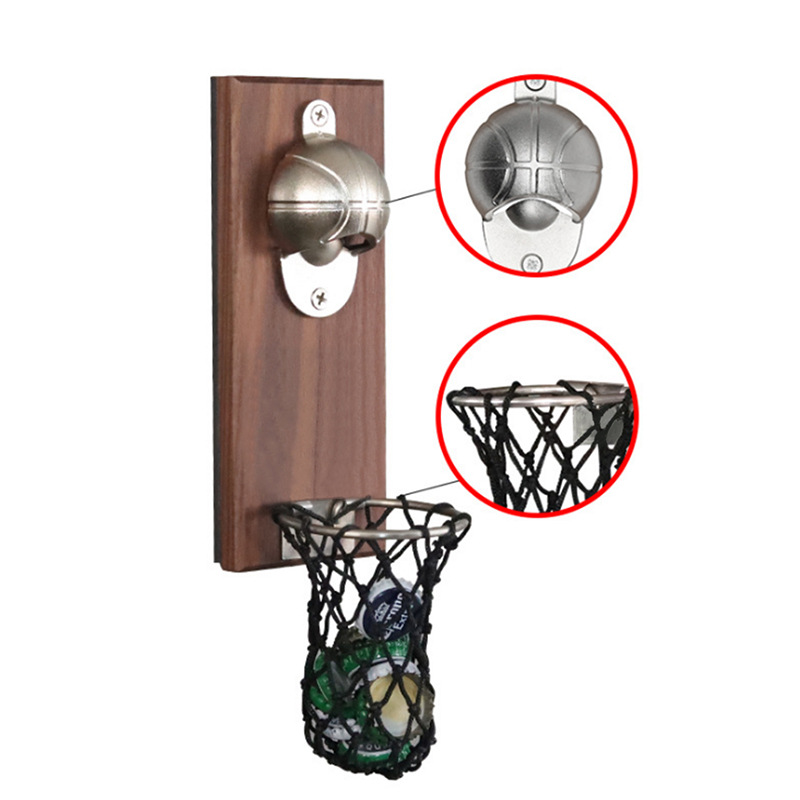 Magnets Bottle Opener for Beer with mini Basket Catcher