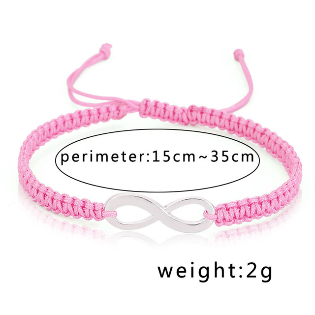 Hand-woven eight-character bracelet