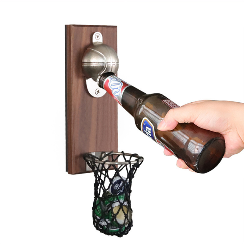 Magnets Bottle Opener for Beer with mini Basket Catcher