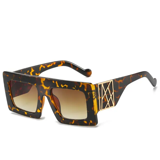 Square thick-leg sunglasses visor