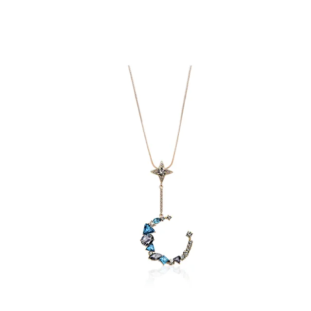 Star Moon Pendant Blue - Shop at LoveMi