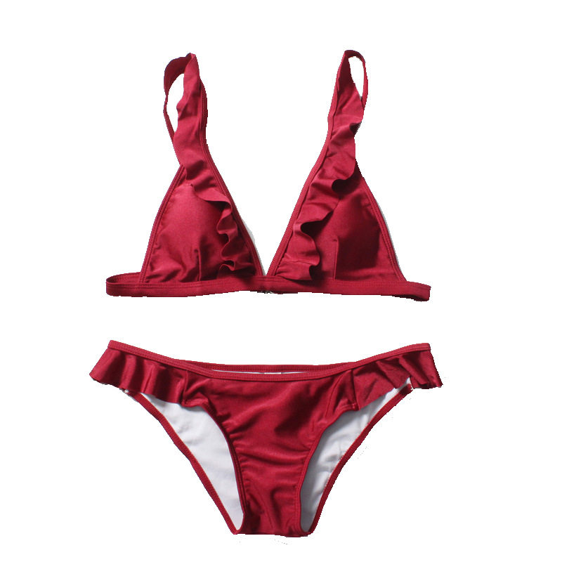 Bikini new striped high waist swimsuit