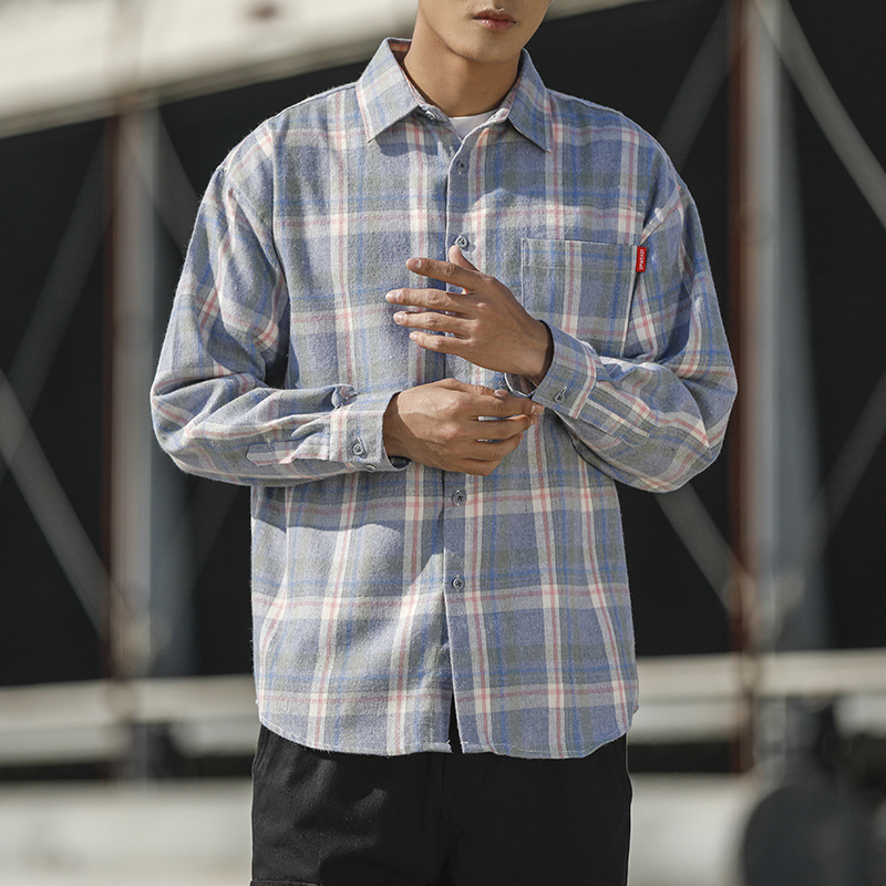 Youth plaid shirt long sleeve