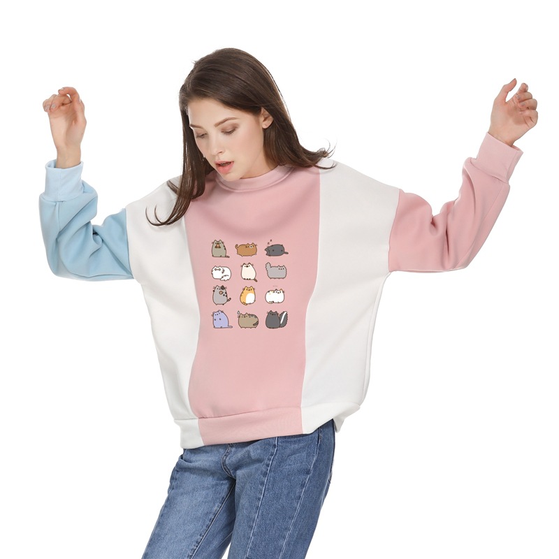 Sweet patchwork turtleneck and fleecy hoodie