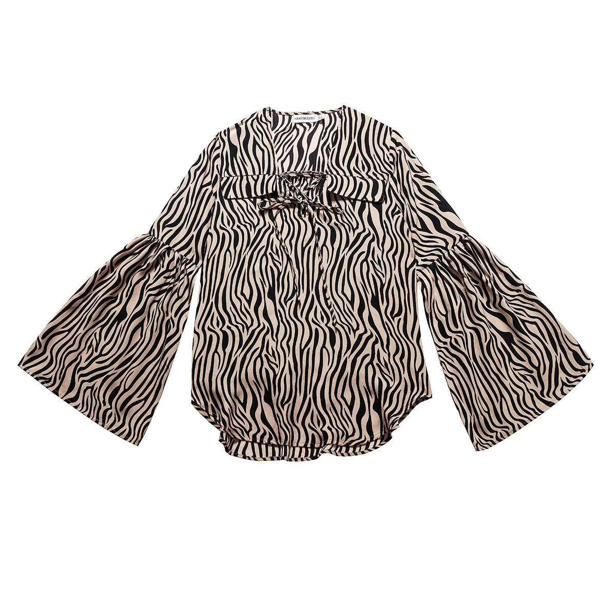 European and American style loose striped shirt