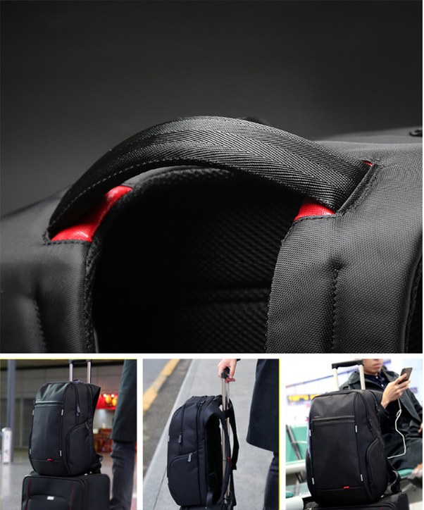 Solar USB rechargeable backpack