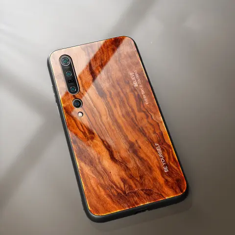 Wood Grain Glass Phone Case