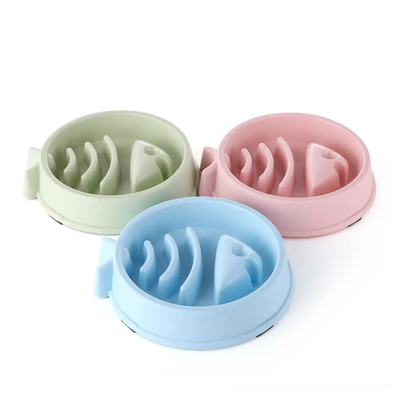 Anti-skid anti-choke dog bowl