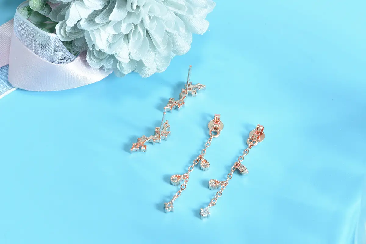 Memories Of Park Shin Hye With Earrings Korean Version Of The New Fashion Tassels Beautiful Back Hanging Earrings