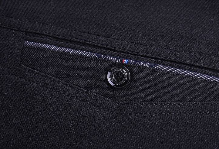 Middle-aged men's ironless casual trousers