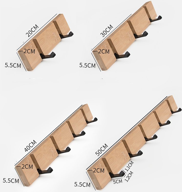 Foldable bedroom coat hook — view 4