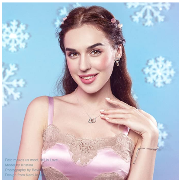 Two-color love necklace