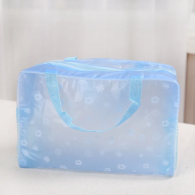 Waterproof cosmetic bag - Blue