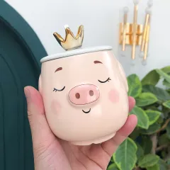 Cartoon mug - Pink - View 1