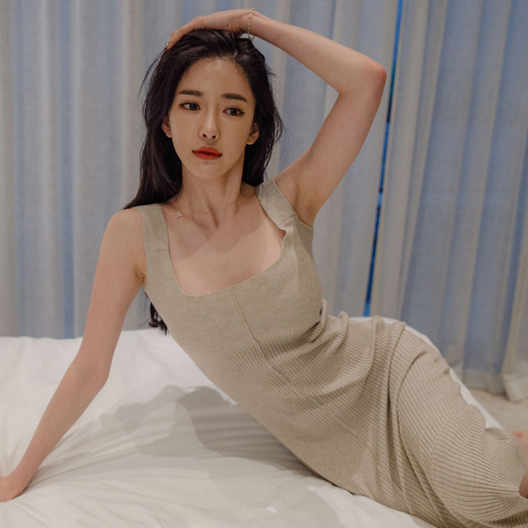 Lace-up waist cardigan jacket suspender skirt