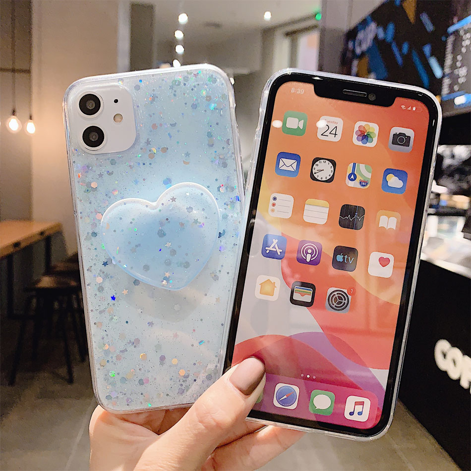 Epoxy sequin holder mobile phone case - Image 2
