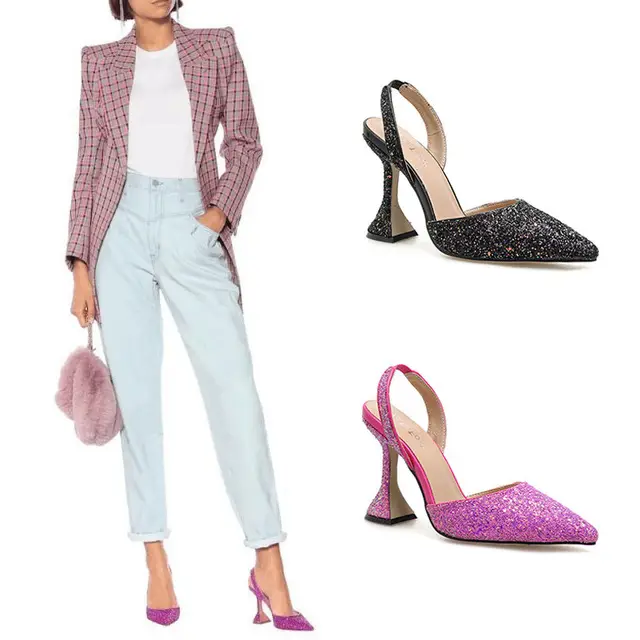 Ladies low cut high heels