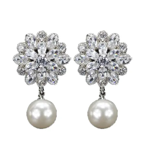 Ice Prism Micro-set Zircon Earrings