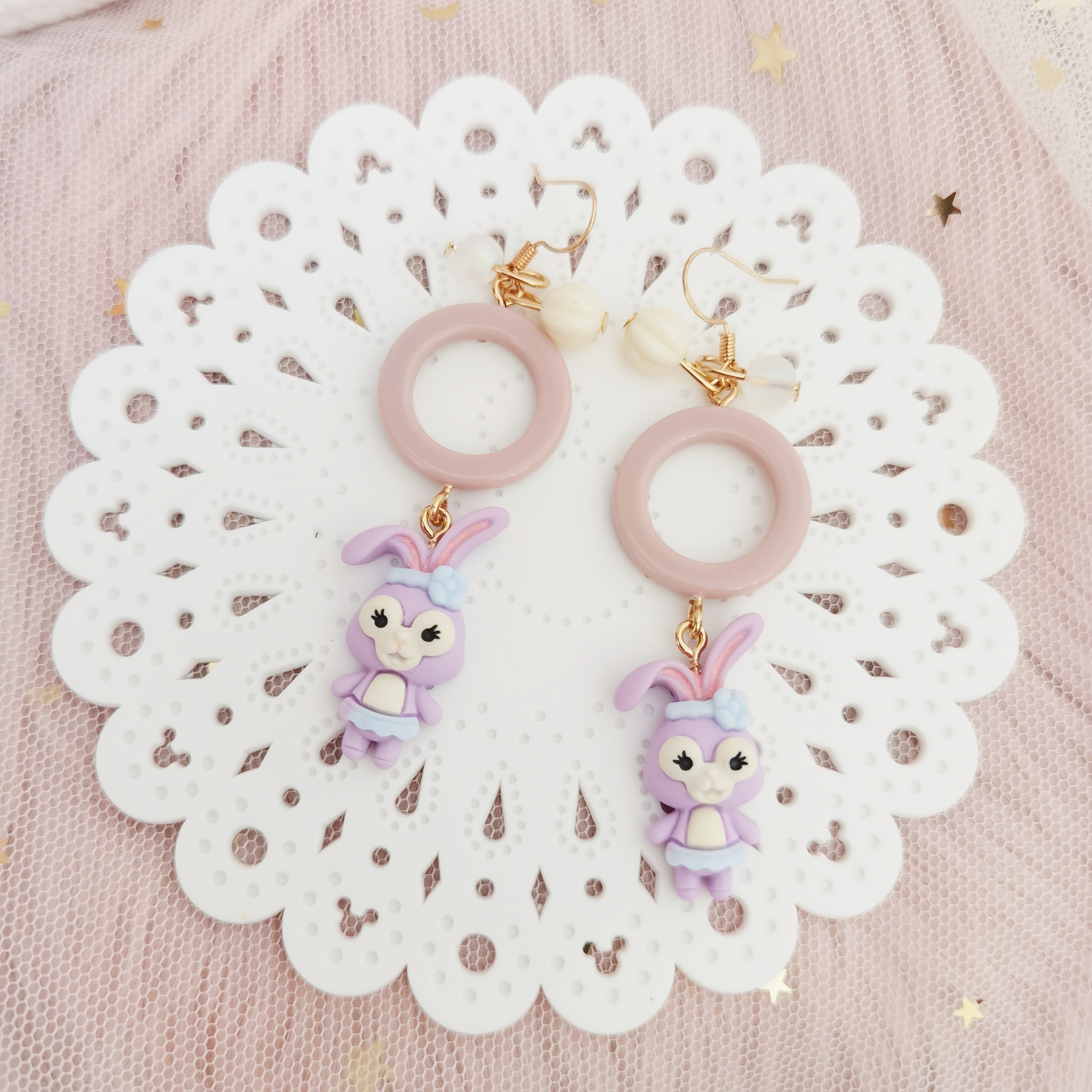 Dream Purple Creative Sweet Earrings