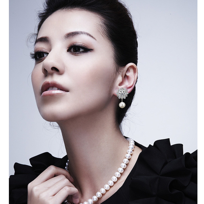 Ice prism micro-set zircon earrings — foto 2