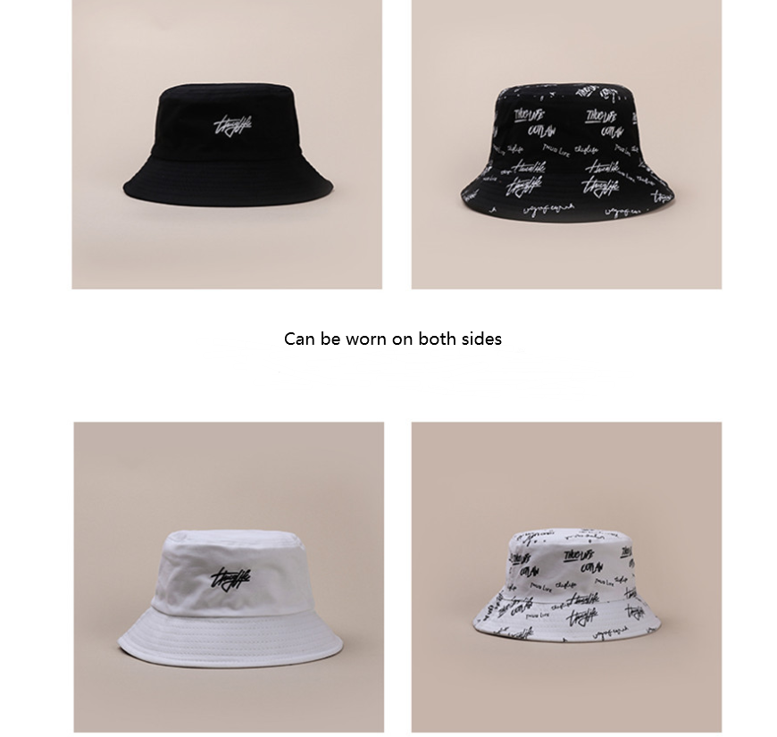 Printed Hip Hop Graffiti Letter Fisherman Hat