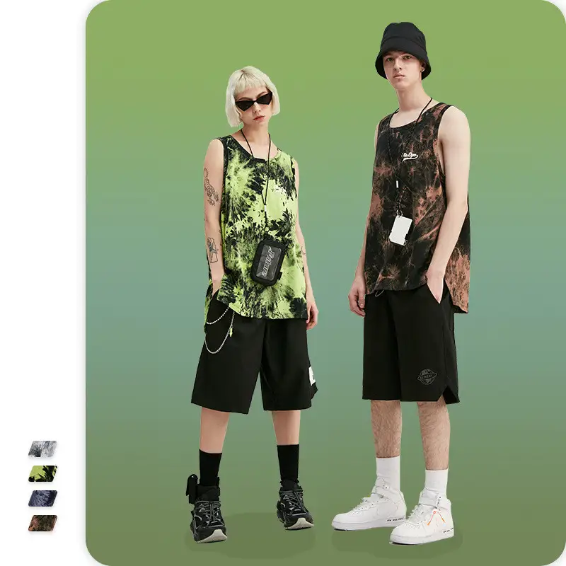 Personalized tie-dye vest for men