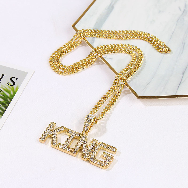 King letter men's Necklace
