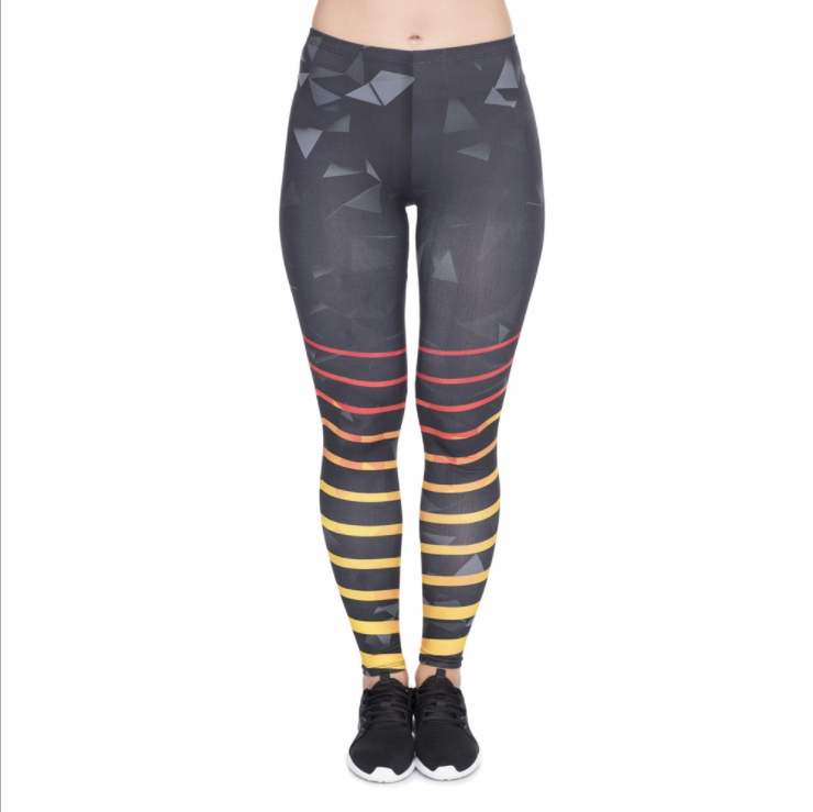 Striped Capri Yoga Leggings, picture 4 of 4