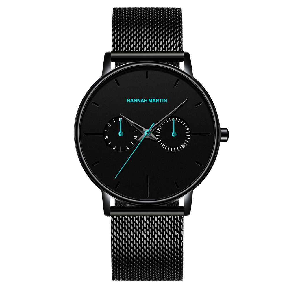 Men's multifunctional waterproof quartz watch