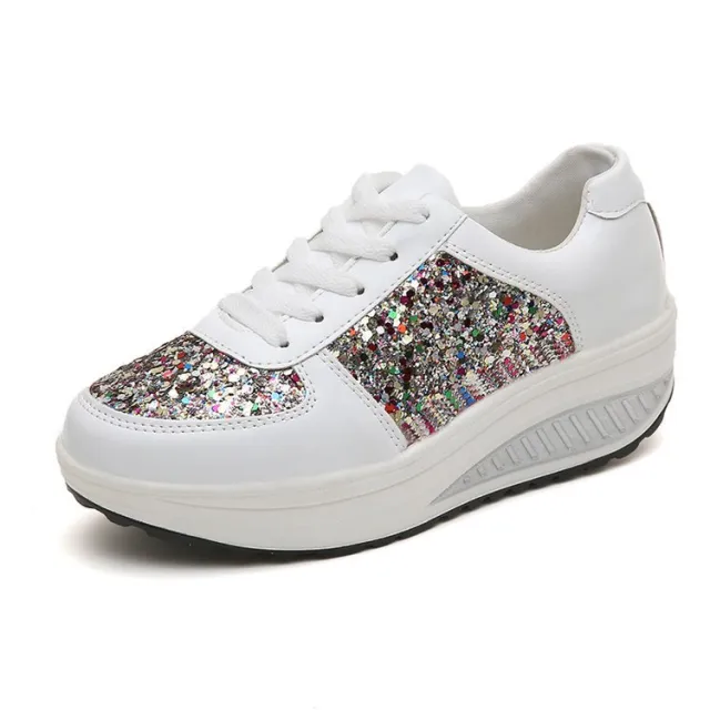 New sequin sneakers White - Shop at LoveMi