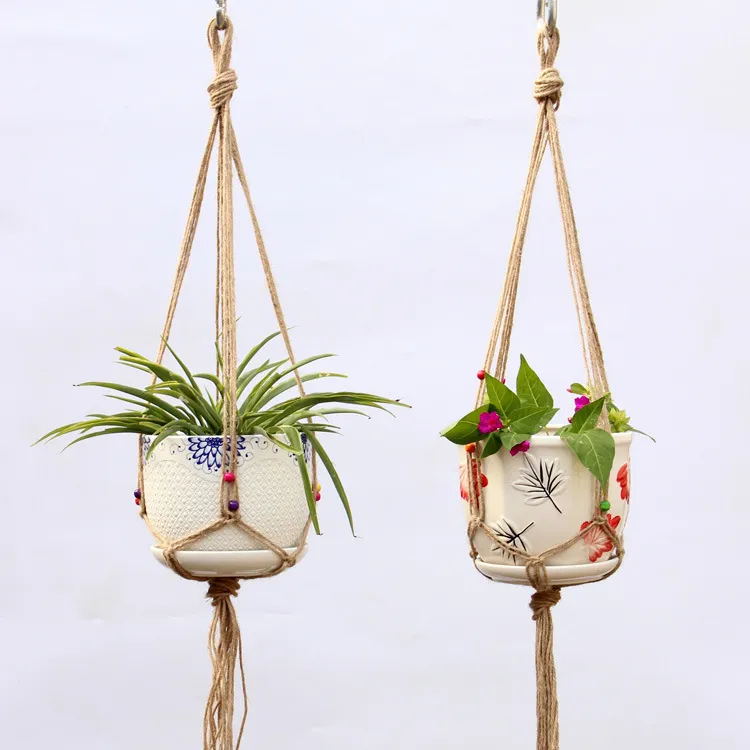 Hanging net on wall of flower pot - Ms003