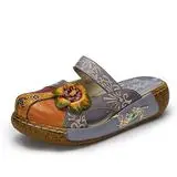 new summer cattle leather thick bottom flat sandals slippers candy color national Home Furnishing Ms Grey - Shop at LoveMi