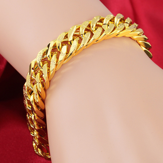 Gold classic men's bracelet bracelet