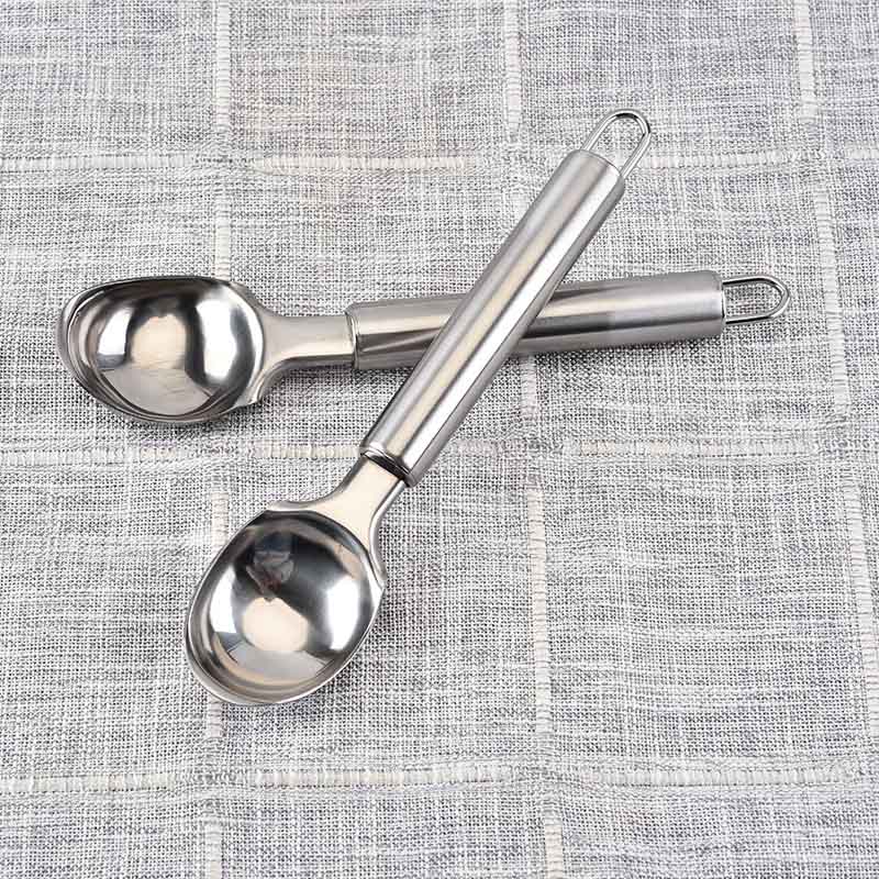 Stainless steel ice cream spoon