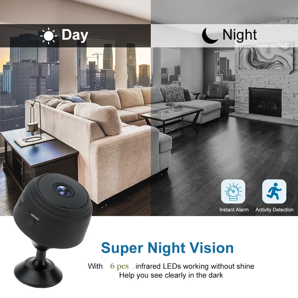 A9 1080P HD Wireless Night Vision Wifi Camera – image 5