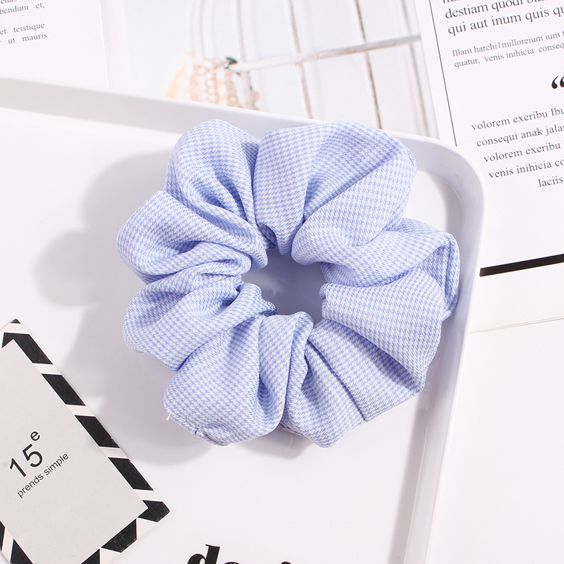 Large intestine hair ring flower Bleu - Shop at LoveMi
