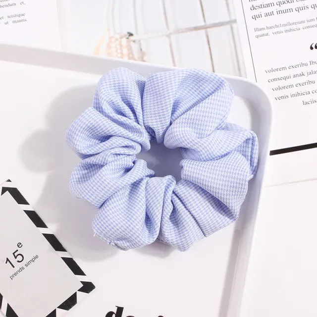 Large intestine hair ring flower Bleu - Shop at LoveMi