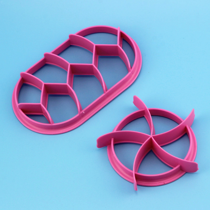 Round & Oval Pastry Pattern Mold (2pcs set)