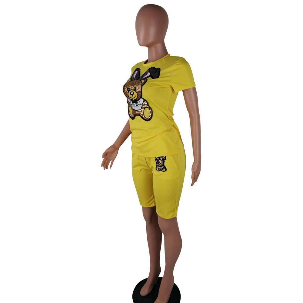 Sequin cartoon lady suit