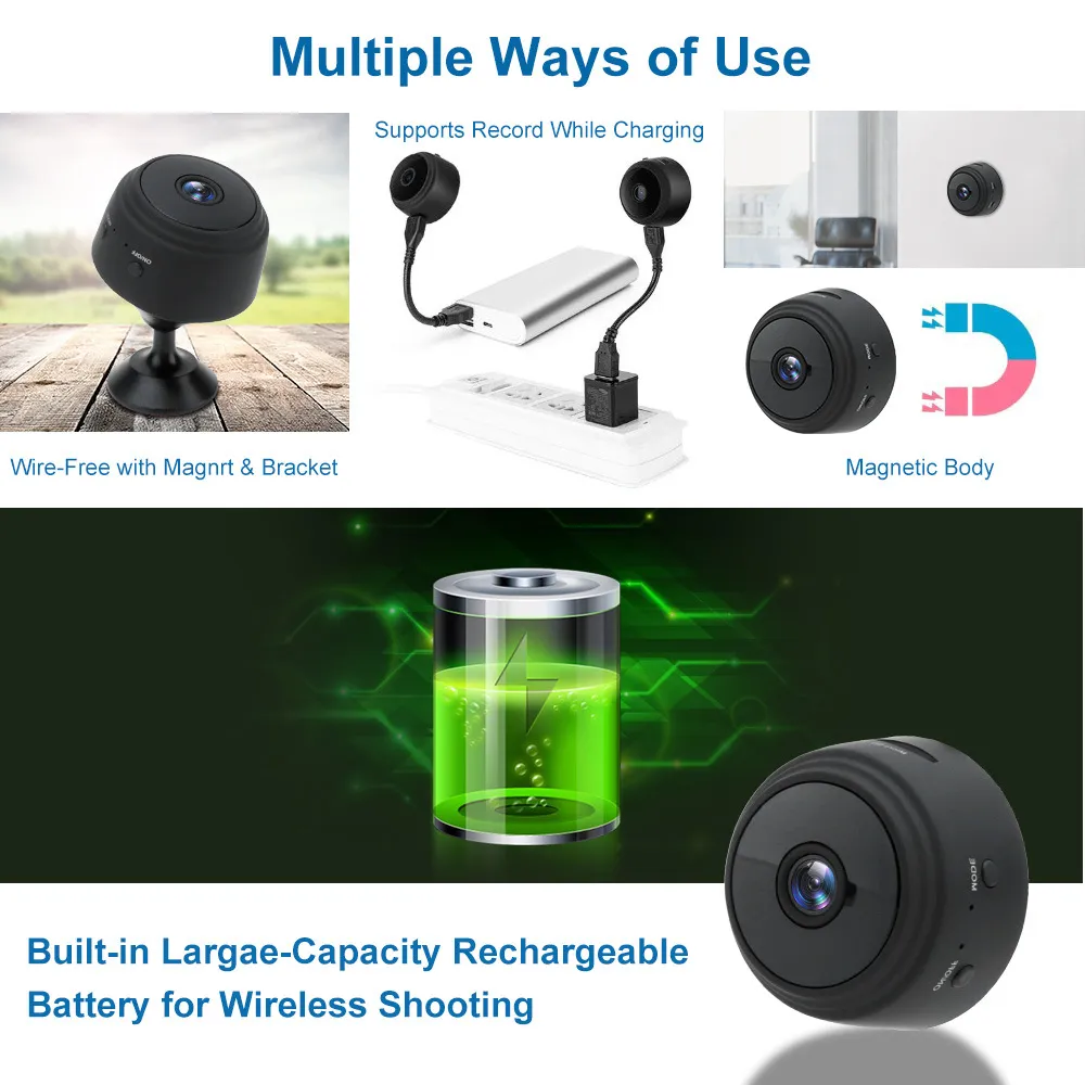 A9 1080P HD Wireless Night Vision Wifi Camera – image 4