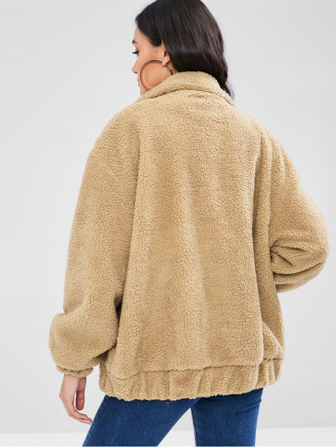 Long sleeve plush jacket