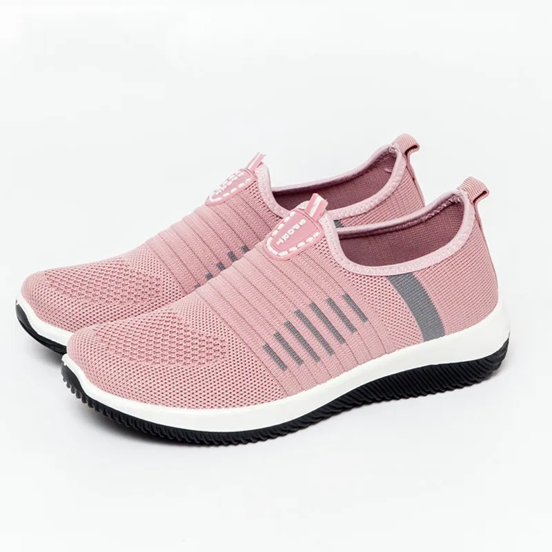 Breathable casual mesh running shoes - Pink