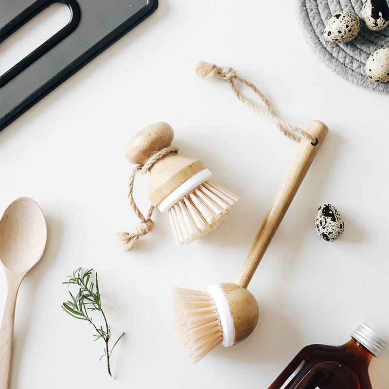  Pot brush chopping board sisal long handle non-stick pots and dishes, bowls, washing dishes, cleaning stoves 