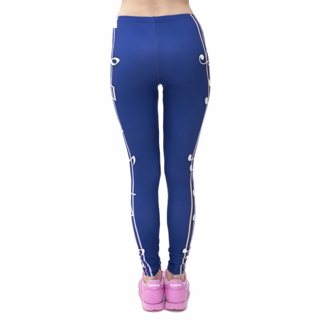 European and American printed cropped trousers Blue - Shop at LoveMi