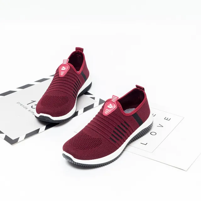 Breathable casual mesh running shoes Red - Shop at LoveMi